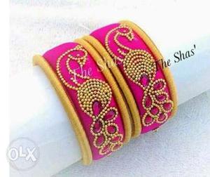 New home made silk thread bangles