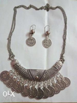 New set of oxidised Neckless & Earring