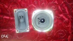 One 3 watt 8 ohm speaker and one 10 watt 4 ohm subwoofer
