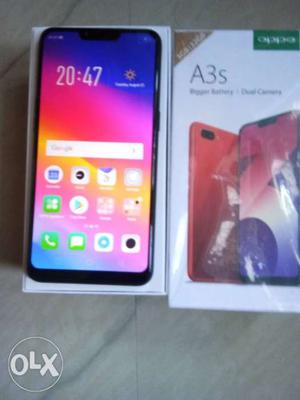 Oppo A3 S 5 days used Black Good condition