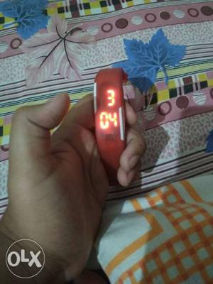 Red LED Watch With Sport Band