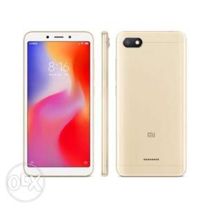 Redmi 6 (3gb),seal pack, gold color with 12mp+5mp