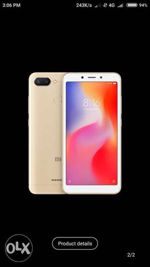 Redmi 6 Gold 32GB New Launched With 12+5 MP DUAL CAMERA +