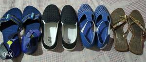 Rs.350 each,4Pairs Of Blue And Black Shoes