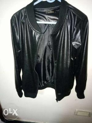 S size leather jacket