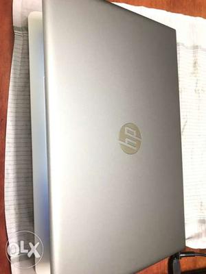 Silver HP Laptop Computer