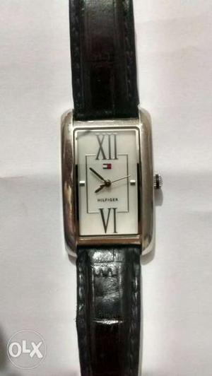 Tommy Hilfiger women leather strap watch for sale.