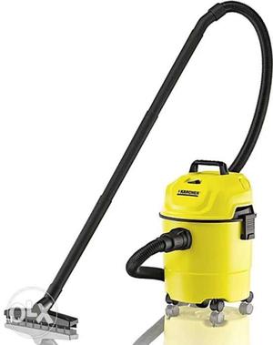 Yellow And Black Canister Vacuum Cleaner