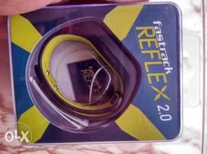 Black And Yellow Fastrack Reflex 2.0 Watch Box