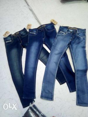 Blue-washed Jeans And Blue Denim Jeans