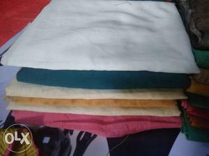 Chanderi cotton cut pees 1mtr to 3mtr 25 rs per