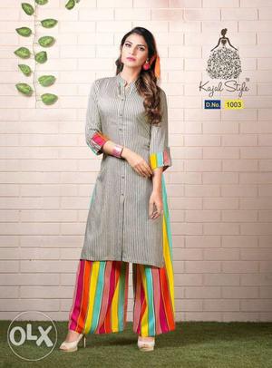 Designed kurti + plazo