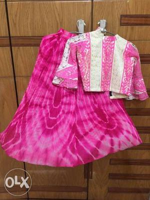 Designer skirt top set for 8 yrs girl