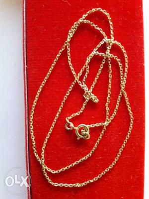 Genuine Gold Chain in 9 carat 1.3 grams 18 inchs