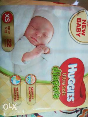Huggies diaper xs up to 5kg.. new pack