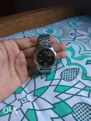It is a fastrack watch. Bought it 6 months before.
