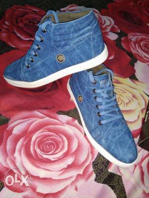 Man's Addiction New blue little boot fashionable casual