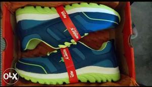 New Blue-and-green sparx Running Shoes