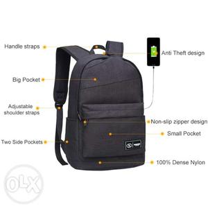 New design usb charging laptop bag