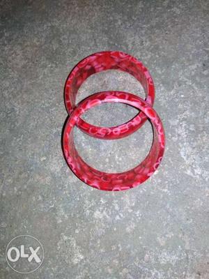 Red And White Beaded Bracelet
