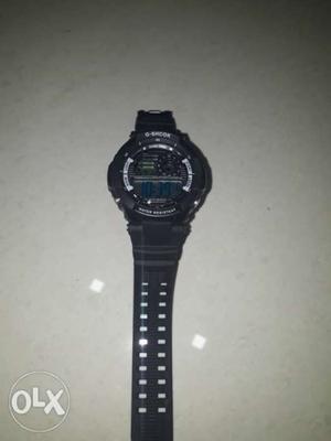 Round Black Casio G-Shock Digital Watch