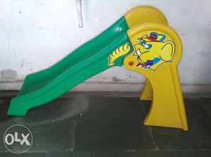 Toddler's Yellow And Green Slide