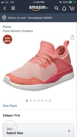 Unpaired Red And White Nike Running Shoe Screenshot
