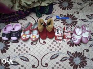 Unused shoes n sandals o to 6 months fixed rate