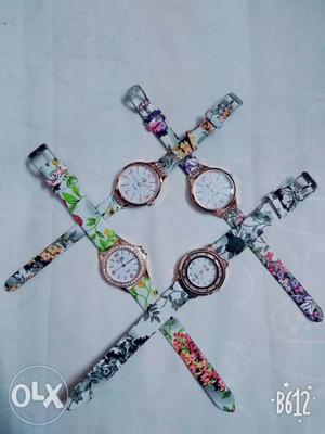 Womens flower watches, Buy-1 get 1free, High