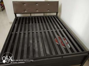 1 year used iron metal foldable double bed with