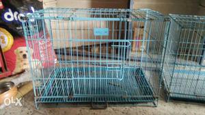 3ft Blue And White Metal Pet Cages