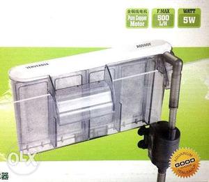 Aquarium hang on filter ideal for 2 to 2.5ft tank