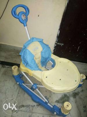Baby's White And Blue Jumperoo
