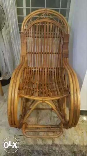 Bamboo rocking chair and table