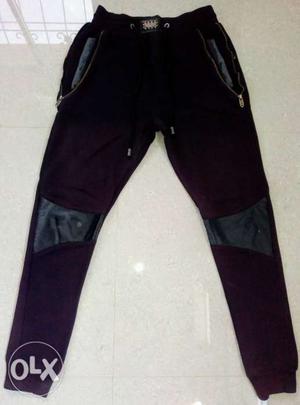 Black And Blue Track Pants