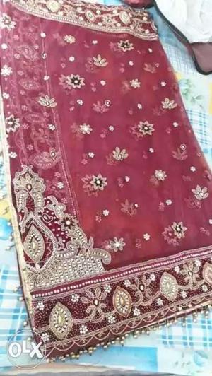 Bridal marriage lehgan. Used once last year very