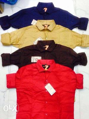 Casual plain shirts with in whole sale price pure