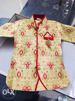 Ethnic dress- New Sherwani /Pyjama for 6 months