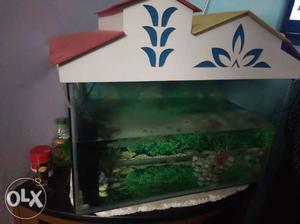 Fish tank,with 1heater,1filter and bubble machine