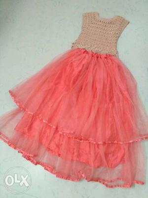 Full frill skirt with embroidery top for 10yrs