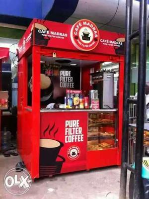 Kiosk bunk counter mobile shop Food stall booth