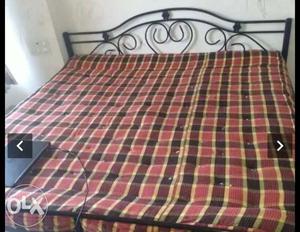 Metal,iron king size bed for sale storage