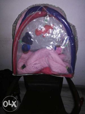 Play gym for newborn baby with net