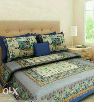 Pure cotton king size bedsheets