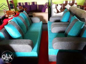 Solid looking and fantastic quality sofa set {3+1+1}