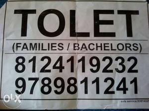 White And Black Tolet Signage