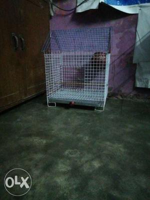 White And Purple Pet Cage