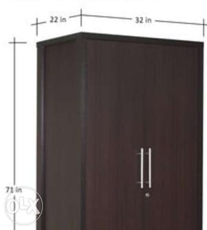 Wooden double door almirah for sale