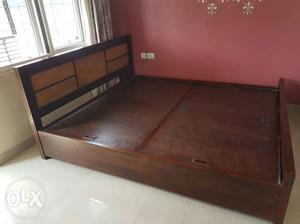 1.complete sheesham wood king size bed with 8"