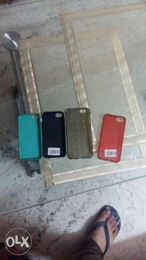 4 iphone cover 3 for 5s and 1 for 6 in good